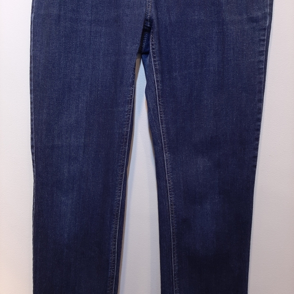 CLEO Petites Straight Leg Jeans Dark Wash Denim Classic 5-Pocket 4P - Picture 4 of 11